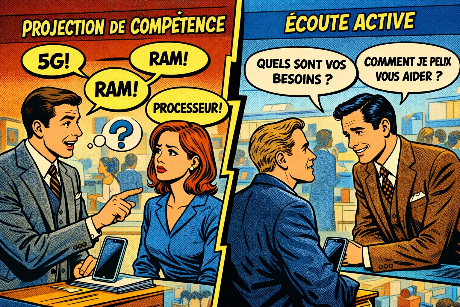 Projection de compétence vs écoute active